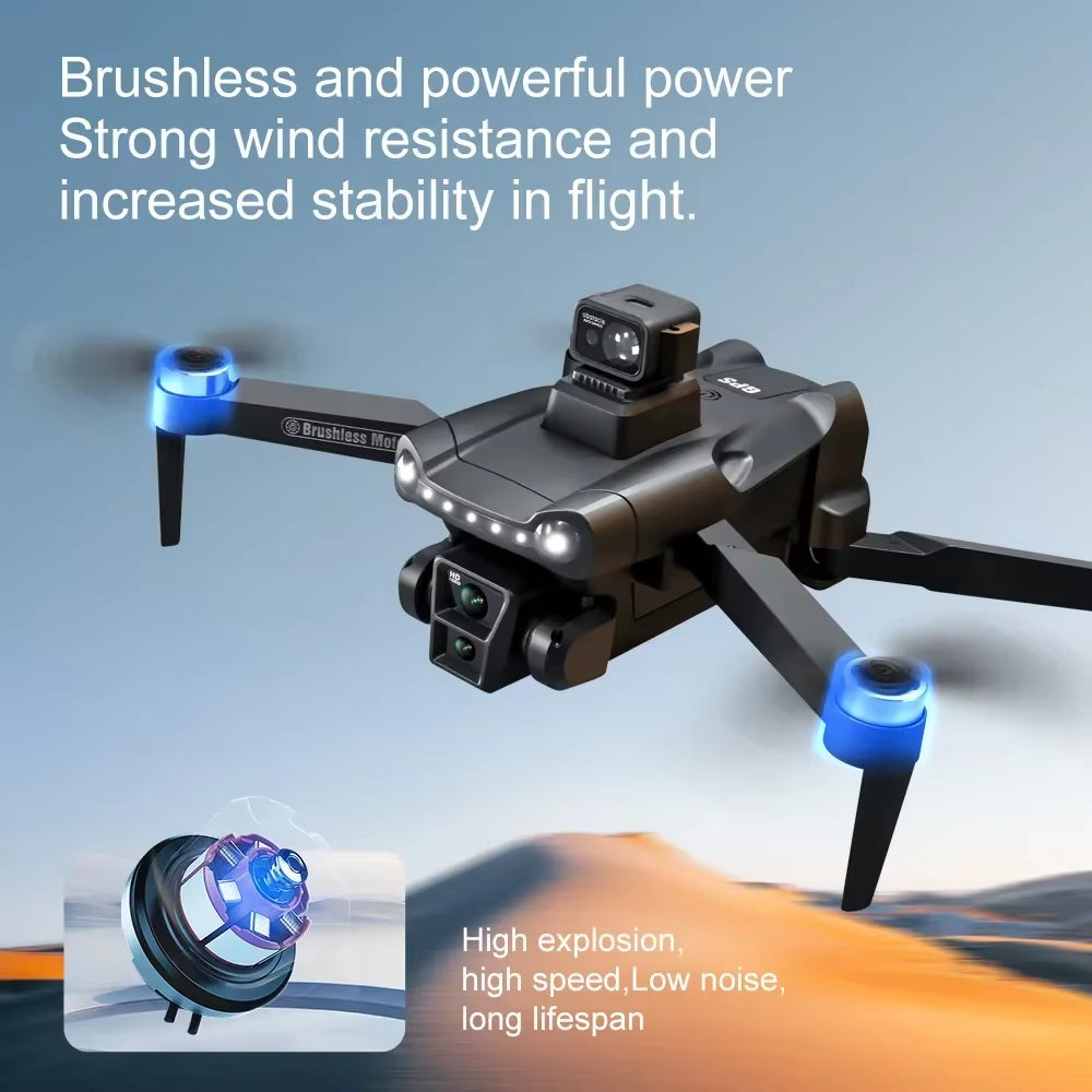V198GPS Drone 4K Profesional FPV Brushless Laser Obstacle Avoidance Aerial Optical Foldable Quadcopter Mini 8K Dron