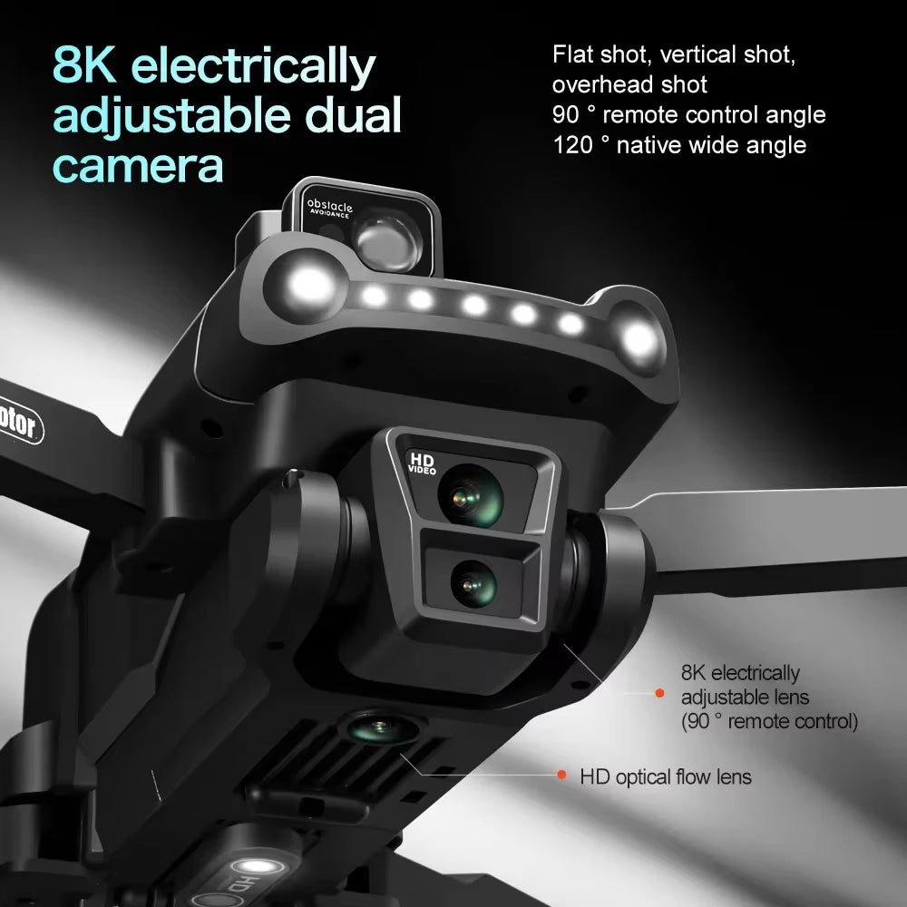 V198GPS Drone 4K Profesional FPV Brushless Laser Obstacle Avoidance Aerial Optical Foldable Quadcopter Mini 8K Dron